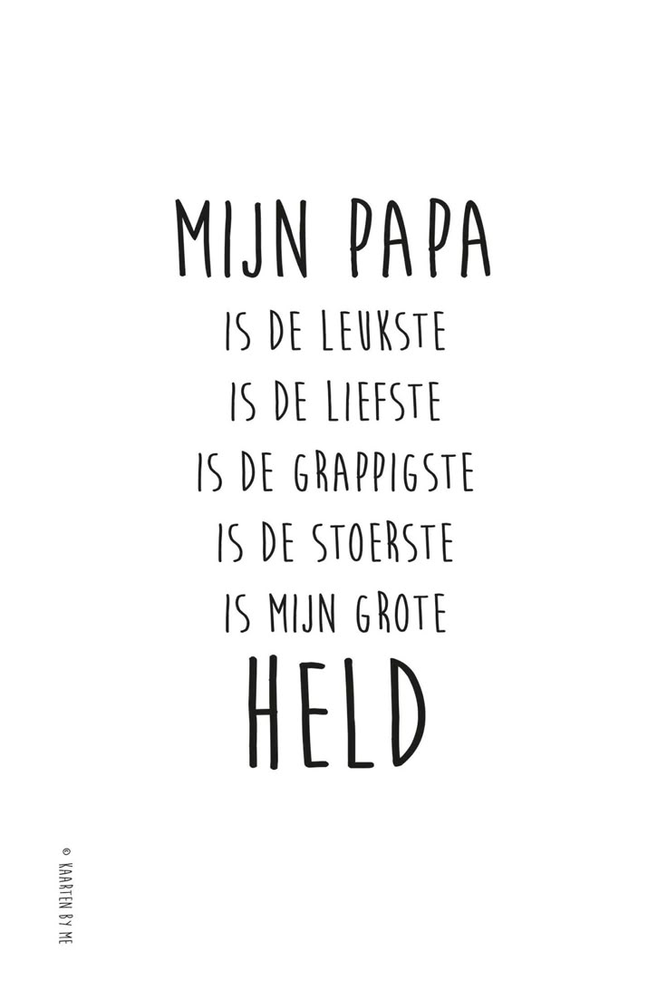 Thema lieve papa