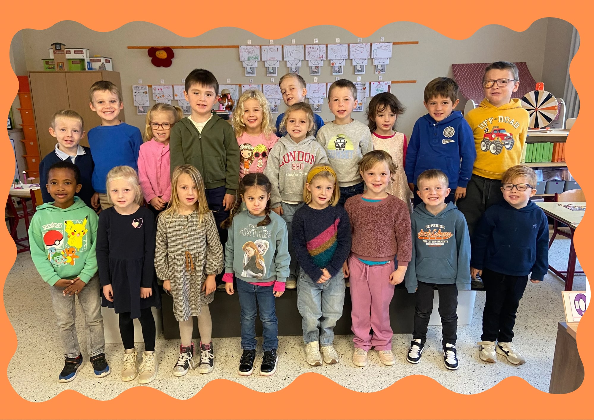 Klasfoto 3KA - Oranje klas