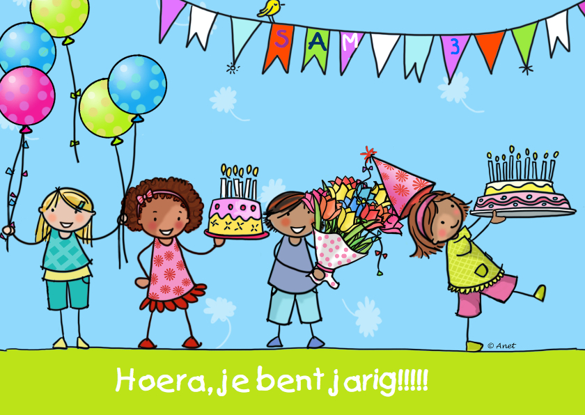 Hiep hiep Hoera ! Gerard is 3jaar