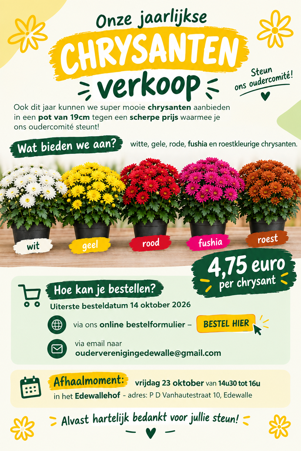 Chrysanten verkoop 2026