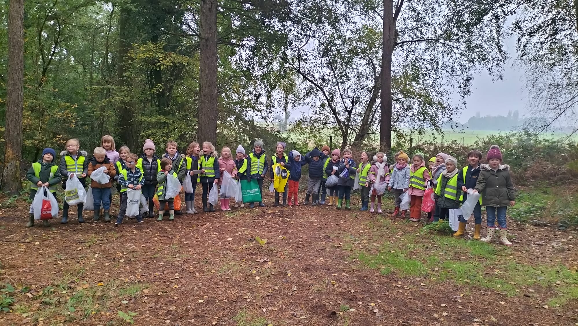 uitstap naar het bos met de klas van juf Lieselot!