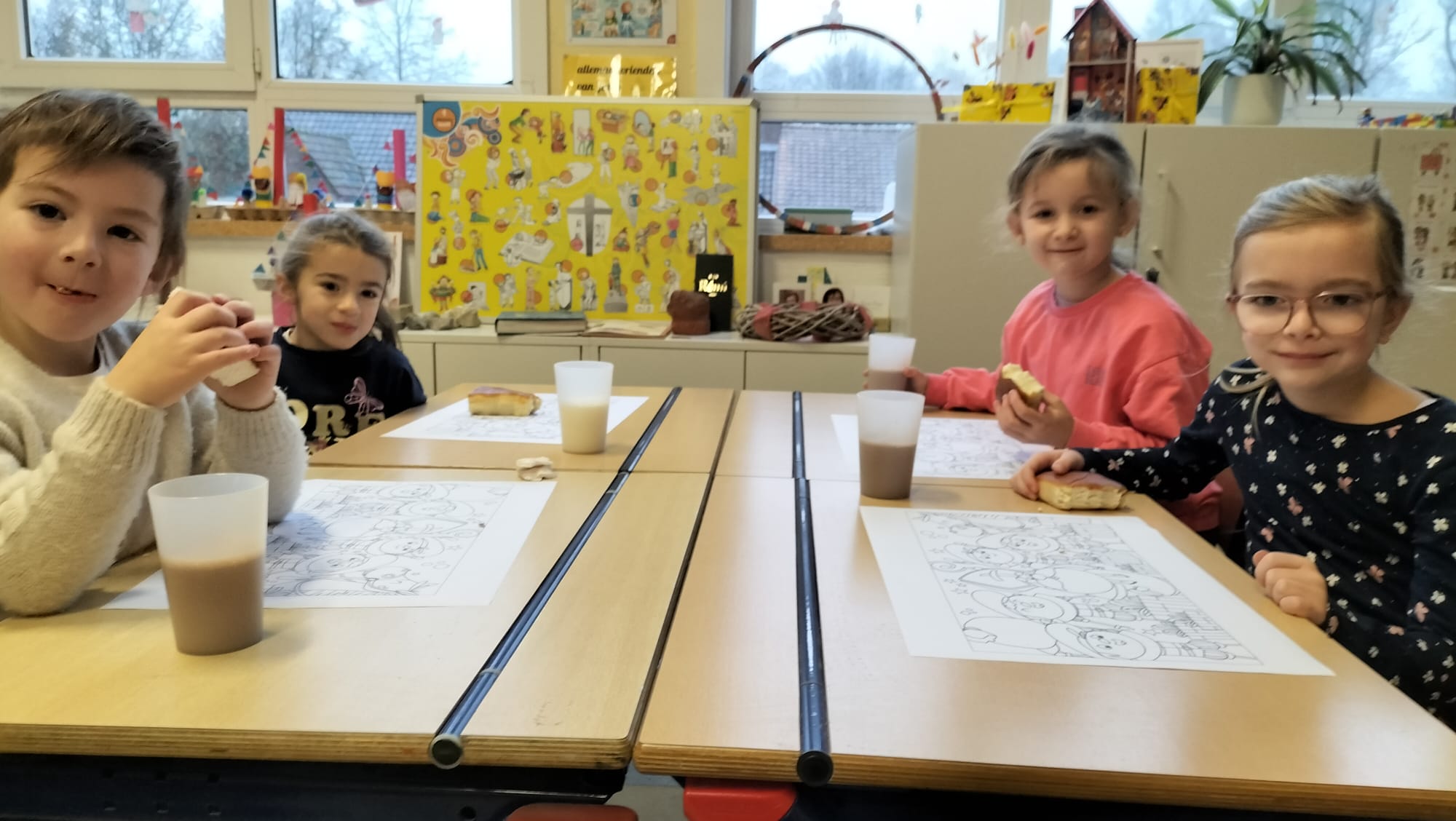 Integratie derde kleuter - eerste leerjaar 'Sinterklaasontbijt'